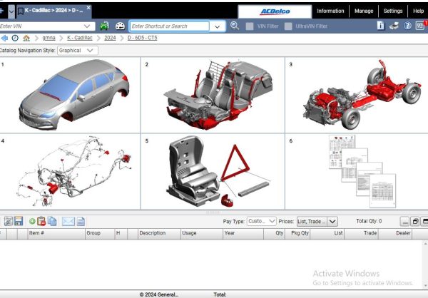 General Motors GMNA EPC 06.2024 Spare Parts List VMWARE 3