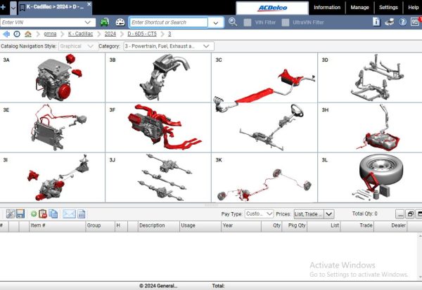 General Motors GMNA EPC 06.2024 Spare Parts List VMWARE 5