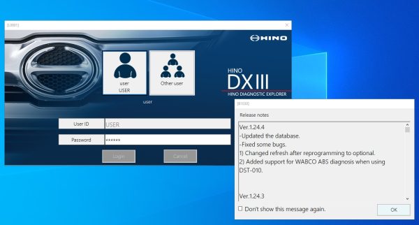 Hino Diagnostic Explorer 3 Hino DXIII Ver.1.24.4 06.2024 Diagnostic Software 1