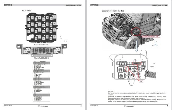 Hino Truck 2025 Body Builder Book Chassis Guide CAN 3