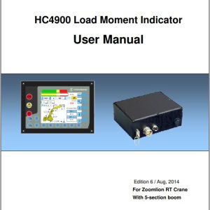 Hirschmann Load Moment Indicator HC4900 5 Section Boom User Manual