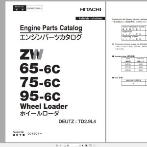 Hitachi DEUTZ TCD Collection PDF Engine Parts Catalog 2