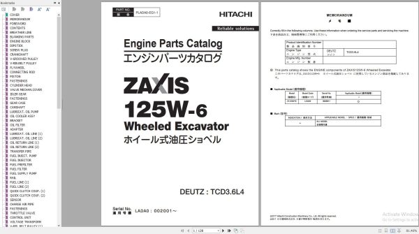Hitachi DEUTZ TCD Collection PDF Engine Parts Catalog 3