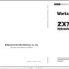 Hitachi Excavator ZX75US 7 Parts Operation Technical Workshop Manual