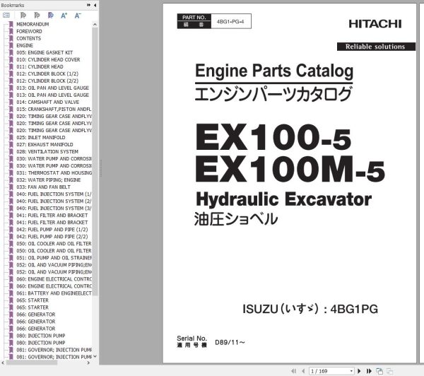 Hitachi Isuzu Engine 1.42 GB PDF Parts Catalog Update 2024 3