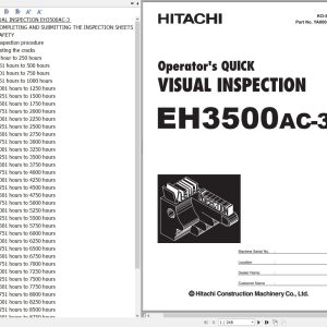 Hitachi Rigid Dump Truck EH3500AC 3 Operator Quick Visual Inspection