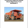 Hitachi Rigid Dump Truck EH3500AC 3 Pre Delivery Inspection Manual