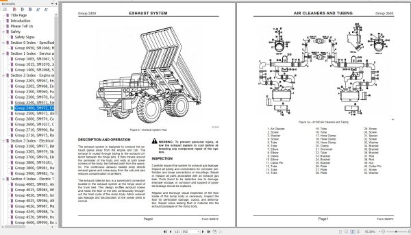 Hitachi Rigid Dump Truck EH4500 2 Technical Manual 1