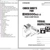 Hitachi Rigid Dump Truck EH5000AC 3 Visual Inspection Check Sheet