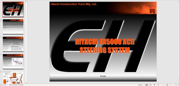 Hitachi Rigid Dump Truck EH5000ACII Training Manual 1
