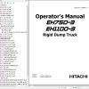 Hitachi Rigid Dump Truck EH750 3 EH1100 3 Operator Manual