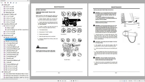 Hitachi Rigid Dump Truck EH750 3 EH1100 3 Operator Manual 1