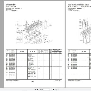 Hitachi TCM Kubota Engine Collection PDF Parts Catalog 4