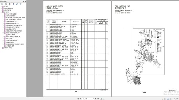 Hitachi YANMAR Collection PDF Engine Parts Catalog 4
