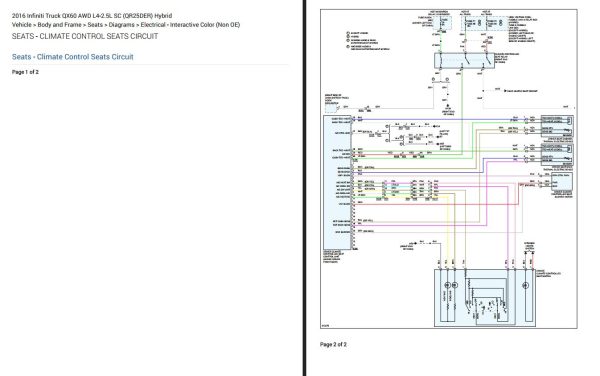 Infiniti QX60 Hybrid 2016 Electrical Wiring Diagrams 2 1