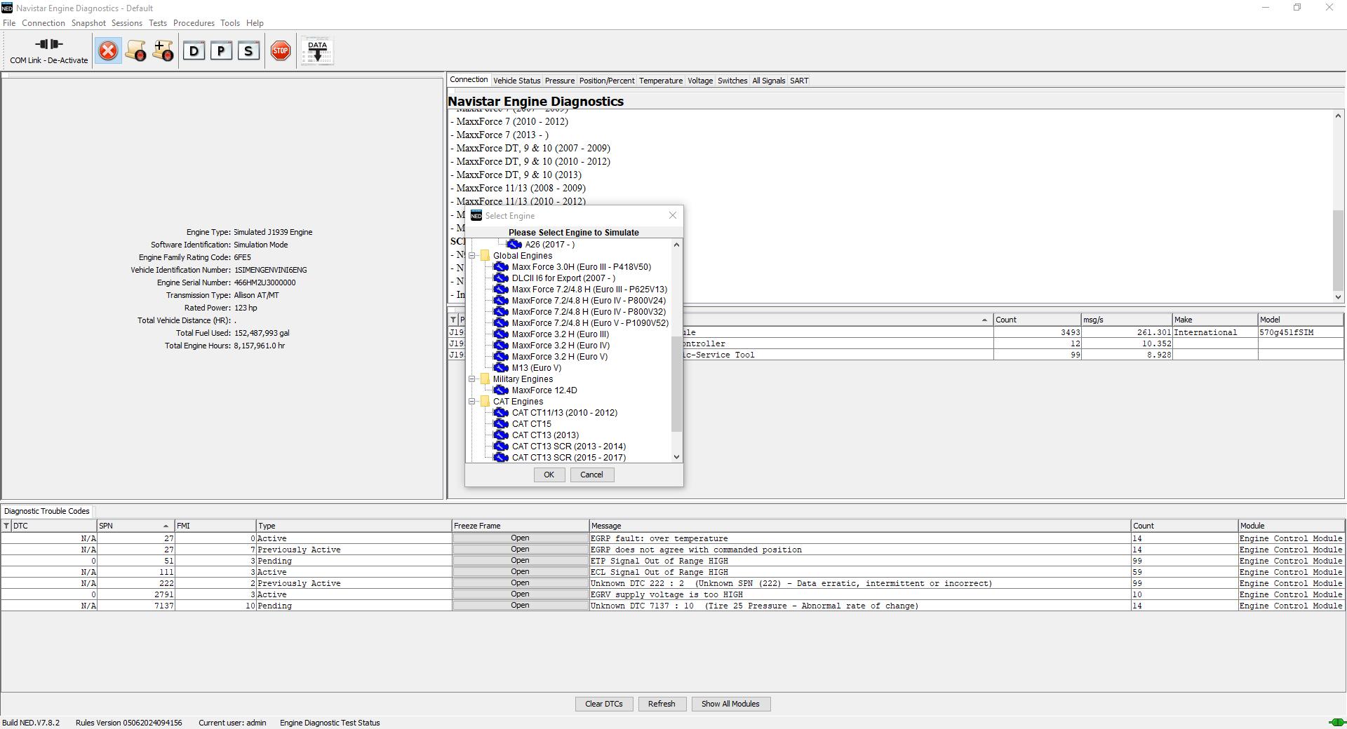 International Navistar Diagnostics Tool NED Engine 06.2024 How To