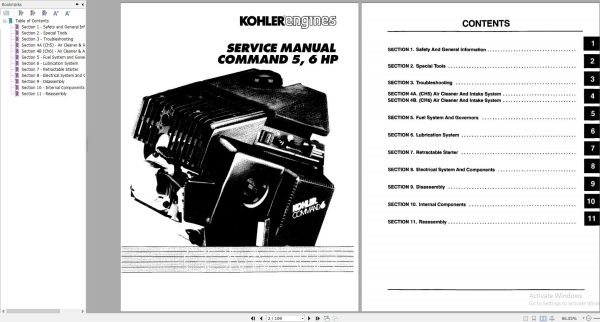 Kohler Engine 1.45 GB PDF Operators and Maintenance Manual Service Manual 3