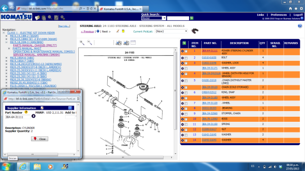 Komatsu Forklift FB151820M 3 AMX BMX Shop Manual