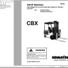 Komatsu Forklift FB35Z354555SH G 1 CBX Shop Operation Maintenance Manual 1