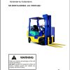 Komatsu Forklift FG1518 CHT 16 AX Parts Service Manual