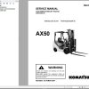 Komatsu Forklift FG151820AHT 20 AX50 Operation Maintenance Parts Service Manual 2