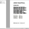 Komatsu Forklift FGD101518CHT 14 XXA Shop Manual