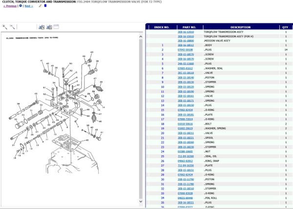 Komatsu Forklift FGD202530CT 8 10 XXB Shop Parts Manual 2
