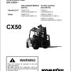 Komatsu Forklift FGD404550ATUZ 10 CX50 Service Parts Operation Manual