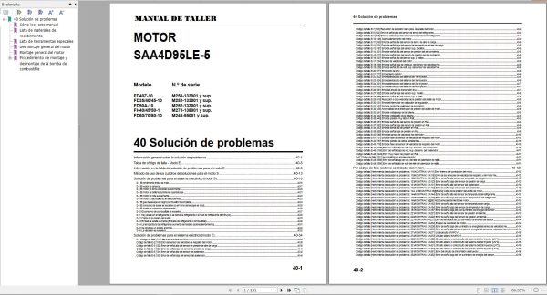 Komatsu Forklift FGD404550ATUZ 10 CX50 Service Parts Operation Manual 2