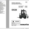 Komatsu Forklift FGD50607080ET 7 DX20 Shop Parts Manual