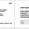 Komatsu Forklift FGD50607080ET 7 DX20 Shop Parts Manual 1