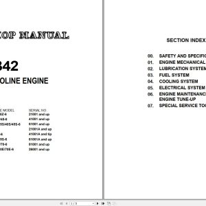 Komatsu Forklift FGD50607080ET 7 DX20 Shop Parts Manual 2