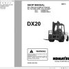 Komatsu Forklift FGD70 FD80 8 DX20 Parts Shop Manual