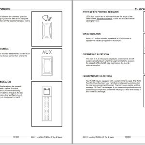 Komatsu Forklift FS1530SH 1 FSV13SH 1 ASX BSX Operation Maintenance Manual 1