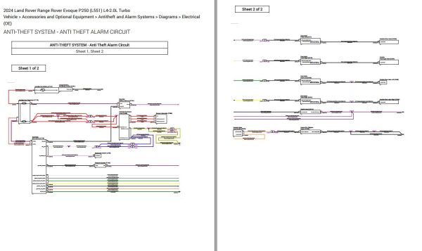 Land Rover Range Rover Evoque P250 L551 2024 Wiring Diagrams 1