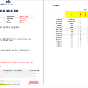 Landini Agricultural Technical Bulletin Manuals Updated 2024 3