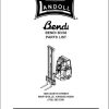 Landoll Bendi Forklift B3 B30 Service Parts Maintenance Operation Manual