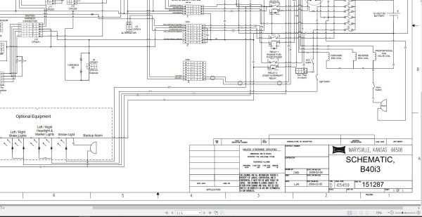 Landoll Bendi Forklift B40i3 Electrical Diagram Maintenance Operation Parts Manual 3