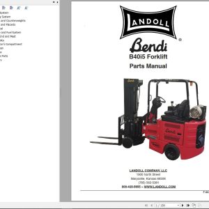 Landoll Bendi Forklift B40i5 Circuit Diagram Maintenance Operation Parts Manual