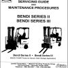 Landoll Bendi Forklift Series II Service Operator Parts Manual 1