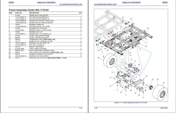 Landoll Blade Plow 1760 1770 1790 1710 Parts Manual F 921 0721 1