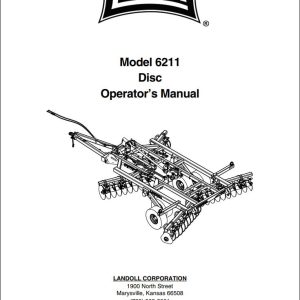Landoll Disc 6211 Operators Manual F 841 1118