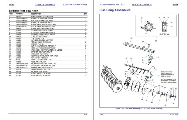 Landoll Disc 6211 Parts Manual F 842 1019 1