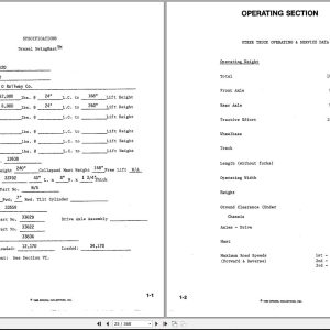 Landoll Drexel Forklift R120 Technical Manual