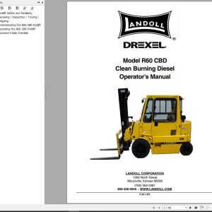 Landoll Drexel R60CBD R60SLCBD Service Technical OM PM