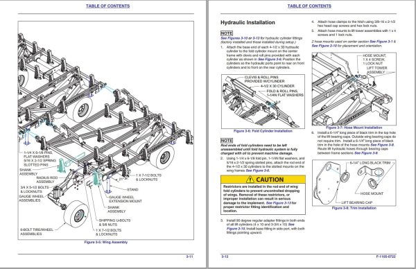 Landoll Field Cultivator 9630FH Operators Manual F 1105 0722 1