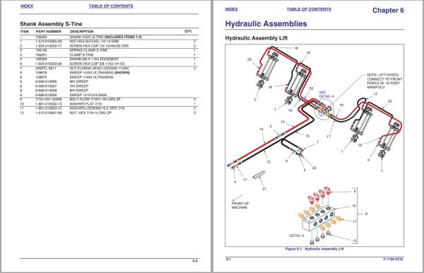Landoll Field Cultivator 9630FH Parts Manual F 1106 0722 1