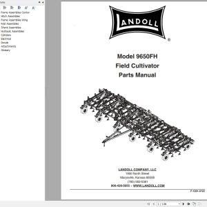 Landoll Field Cultivators 9650FH Parts Manual F 1091 0722