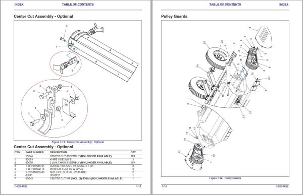 Landoll Flail Shredder 1446 1446 1 1806 1806 1 Parts Manual F 629 1022 1