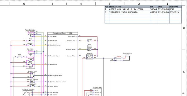 Landoll Forklift LSC Electrical Diagram 1